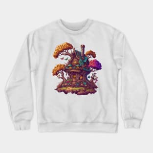 Magical Cottage In The Forest Crewneck Sweatshirt